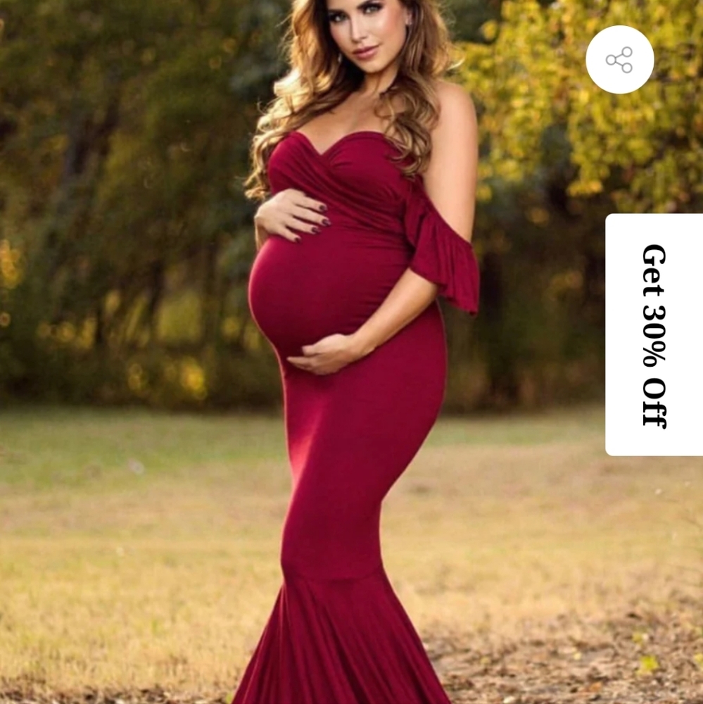 Draped Maternity Gown